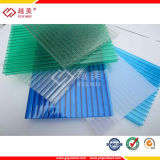Twin-Wall Mutil-Wall Honeycomb Hollow Polycarbonate Plastic Building Material for Roofing Freenhouse Car Shelter
