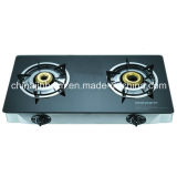 2 Burners Tempered Glass Top Stainless Steel Indian Burner Gas Stove /Gas Cooker
