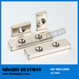 Large Block Magnets with Hole for Sale
