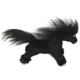 Custom Stuffed Fuzzy Black Horse Toys