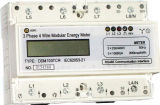 Three Phase Four Wire DIN-Rail Electronic Power Meter (Ddm100TCR, LCD Display, RS485)