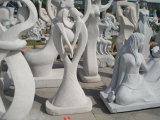 Hand-Made White Stone Carving Sculpture