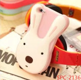 New Design Fashion Jewelry Silicone Cute Rabbit Cell Phone Case