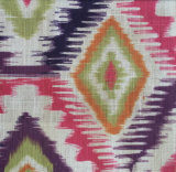 Digital Printed Ikat Design Faux Linen Sofa Fabrics