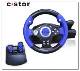 PS2/PC Game Car Steering Wheel with Clamps (NS9812)