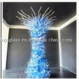 Blue Blown Glass Ornament Sculpture for Decoration