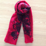 Printed Pure Wool Scarf with Fringe