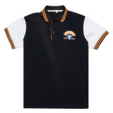 Custom Cotton Polo Shirt with Tipping Collar and Cuff