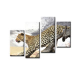 Leopard and Tree Animal Canvas Print Wall Painting for Home Decoration