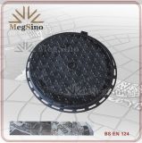 Manhole Cover with Round Frame for Pavement Access