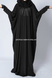 Custom Made Elegant Batwing Long Sleeve Full Length Gowns Chiffon Muslim Abaya Evening Dress