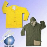 Protective PVC/Polyester/PVC Fire-Resistance Longcoat for Safety Work