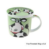 11oz Porcelain Mug W/Lid (Style# 3026)