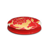 Jewelry Box with Red & Golden Color Peony Decal for Home or Hotel Decoration/ Artistic Jewellry Box/ Porcelain Jewellry Box
