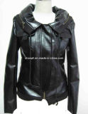 Lady Fashion PU Leather Jacket (CHNL-PUJT006) ,