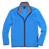 Fashion Polyester Brushed Fabric Polar Fleece Leather Jacket (LSFH003)