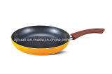 14cm Yellow Aluminum Non-Stick Fry Pan