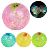 6cm Flashing Glitter Ball Crystal Bouncing Ball