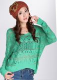 Lady Knitted Pullover Sweater Fashion Garment (ML1034)