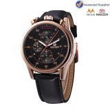 Rose Gold Plating Special Designed Chronograph Men Alloy Watch