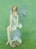 Polyresin Sculpture Gift Fairy Figurine for Decoration (JN150261)