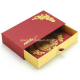 Special Red Paper Drawer Packing Boxes with Hot Stamping