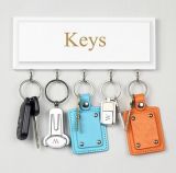 Classic Lvory Color Wooden Key Board with Five Hooks