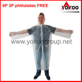 Transparent PE Disposable Raincoat for Travelling (YB-1266)