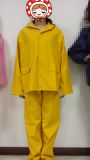 PVC/Polyester/PVC Rainsuit for Protecting The Body