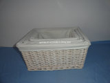 White Wicker Storage Basket Set(SB015)