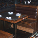 Rustic Vintage Wood Restaurant Booth Seating (SP-CS327)