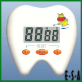 Tooth Shaped Mechanical Timer, Tooth Shape Digital Countdown Timer, Mini Cute Kithcen Timer G20b154