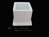 Ceramics Flower Pot (SQU-6)
