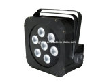 LED Plat PAR/Stage Light 7*15W Rgbwa In1 Multi-Color LED Wall Washer Light
