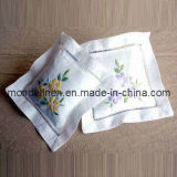 Linen Bag with Nice Floral Embroidery (LB-007)