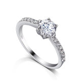 2014008-1 18k White Gold 2016 Bridal Diamond Crystal Ring Jewellery