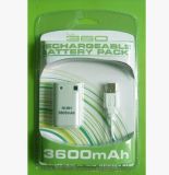 for xBox 360 3600mAh Rechargeable Battery Pack