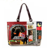 Fashion Printing Tote Bag PU Clutch Bag, Fashion Handbag, Women Handbag Leather Handbag