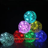 Luxury Diamond Design Waterproof PVC Enclosure 7 Colors Changing Solar Inflatable LED Light
