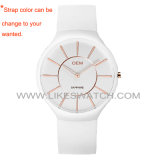 Fashoin Quartz Ceramic Silicone Watch