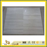 White Wood Grain Polishing Marble for Kitchen/Bathroom Wall & Floor Tiles