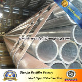 Hot DIP Galvanized Steel Pipe with Plastic Cap Painted Words