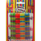 Multi-Colored Silkscreen Party Candles (SYC0087)
