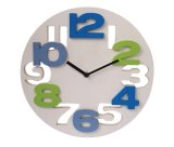 Plastic Wall Clock with 3D