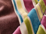 Contemporary Stripe Cut Velvet Uphosltery Bag Fabrics