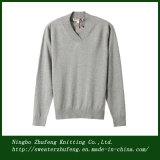 Man Basic Shawl/V Neck Pullover Wool Sweater (NBZF0132)