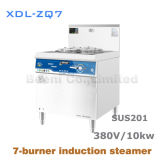 380V/10kw 7-Burner Commercial Induction Steamer