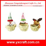 Christmas Decoration (ZY14Y429-1-2-3 15CM) Christmas Gift Basket