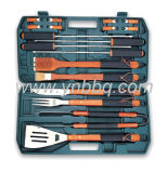 Barbeque Tool Set With Wooden Handle
