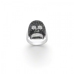 Hot Selling 925 Sterling Silver CZ Jewelry Skull Ring